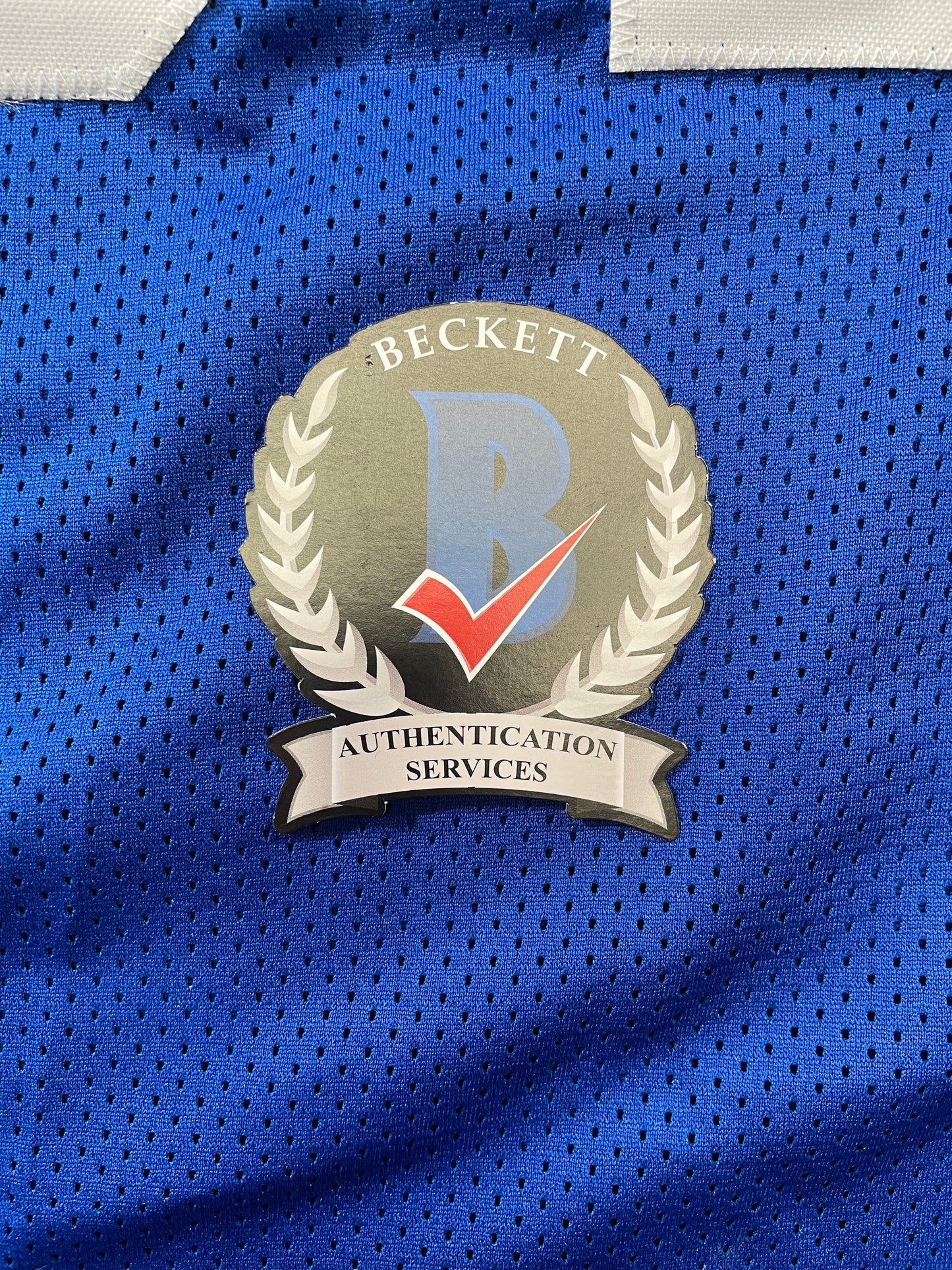 TONY DORSETT DALLAS COWBOYS SIGNED BLUE JERSEY Pitt Panthers BAS COA