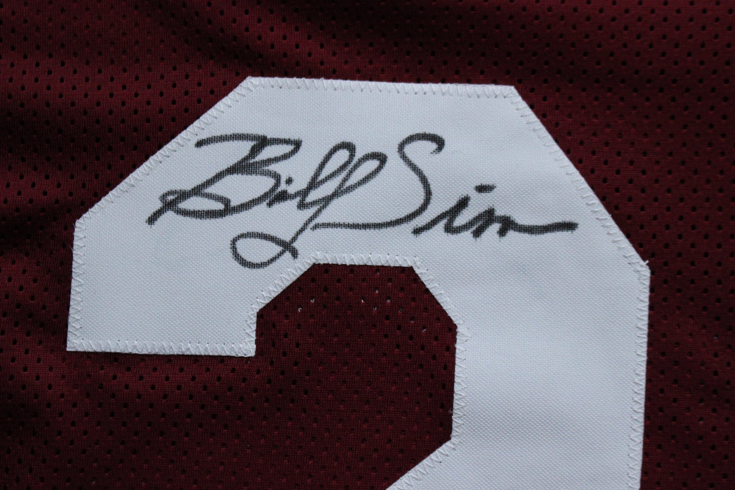 BILLY SIMS OKLAHOMA OU SOONERS SIGNED JERSEY w/78 HEISMAN Detroit Lions BAS