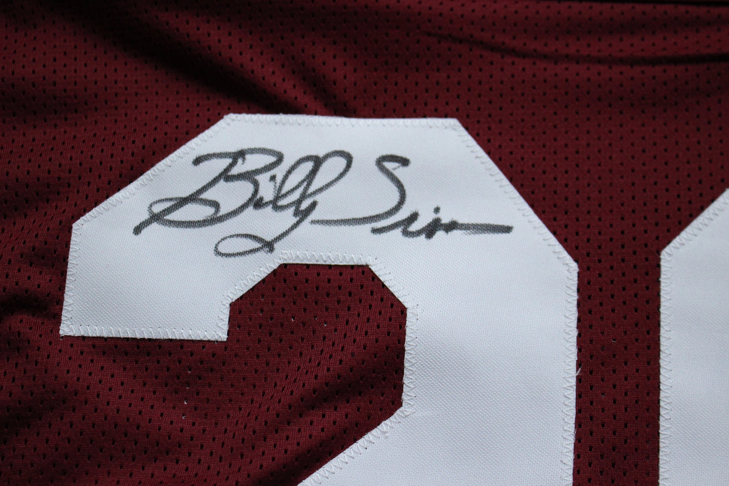 BILLY SIMS OKLAHOMA OU SOONERS SIGNED JERSEY w/78 HEISMAN Detroit Lions BAS