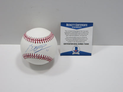 RAFAEL DEVERS SIGNED Rawlings OML BASEBALL Boston Red Sox BAS COA