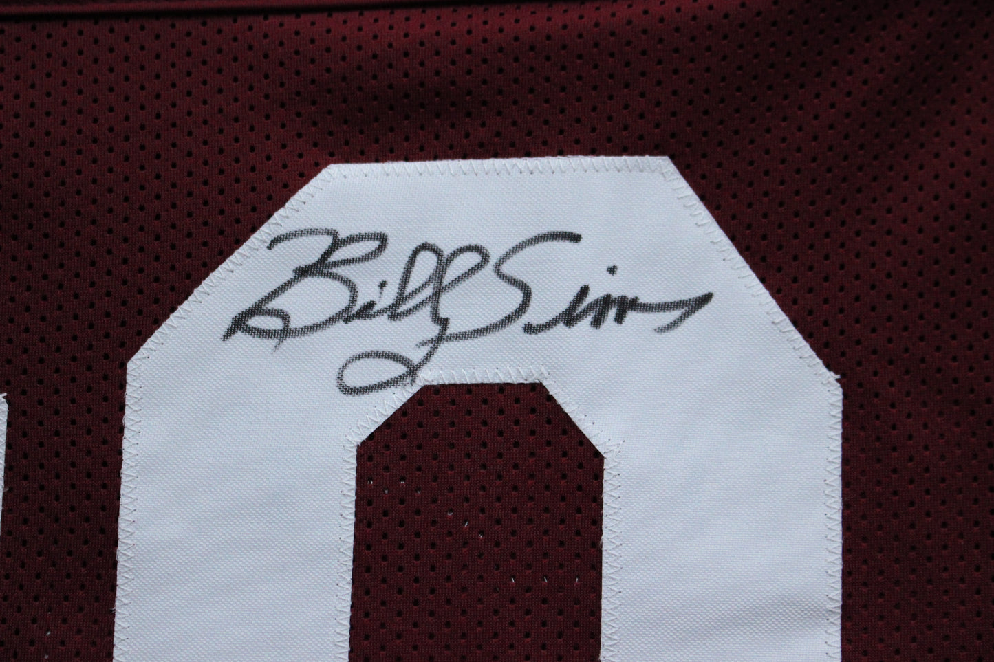 BILLY SIMS OKLAHOMA OU SOONERS SIGNED JERSEY w/78 HEISMAN Detroit Lions BAS