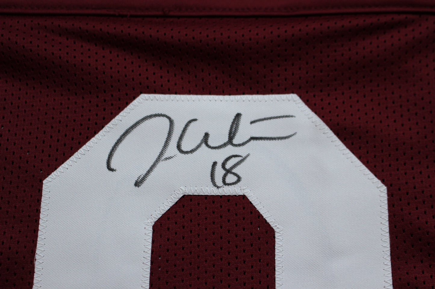 JASON WHITE OKLAHOMA OU SOONERS SIGNED JERSEY w/03 Heisman BAS COA