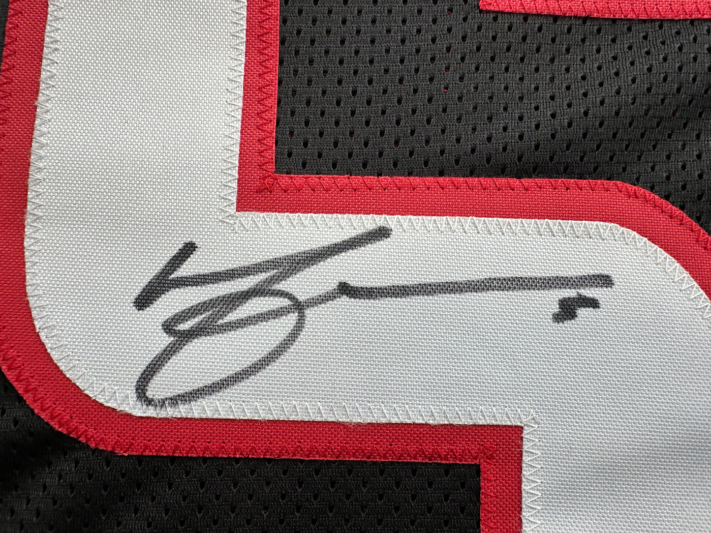 MICHAEL CRABTREE SIGNED RED AND BLACK JERSEY Texas Tech Raiders XL BAS