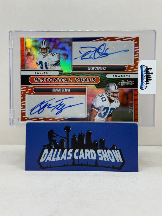 2024 Panini Absolute #HD-COW Deion Sanders,George Teague Historical Duals Auto /50