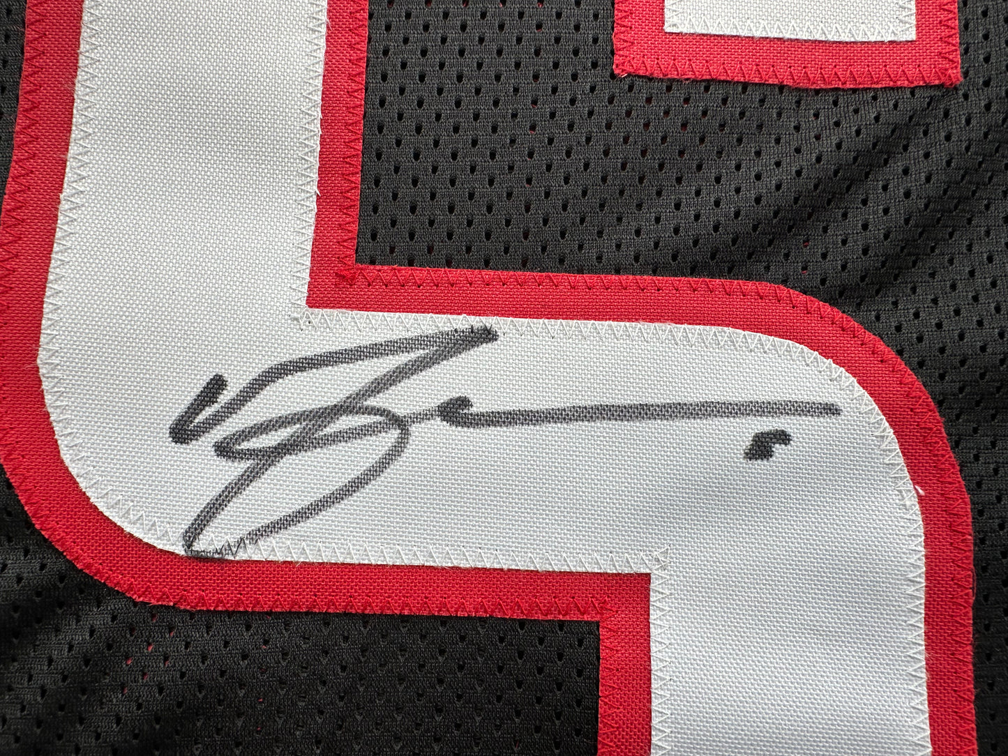 MICHAEL CRABTREE SIGNED RED AND BLACK JERSEY Texas Tech Raiders XL BAS