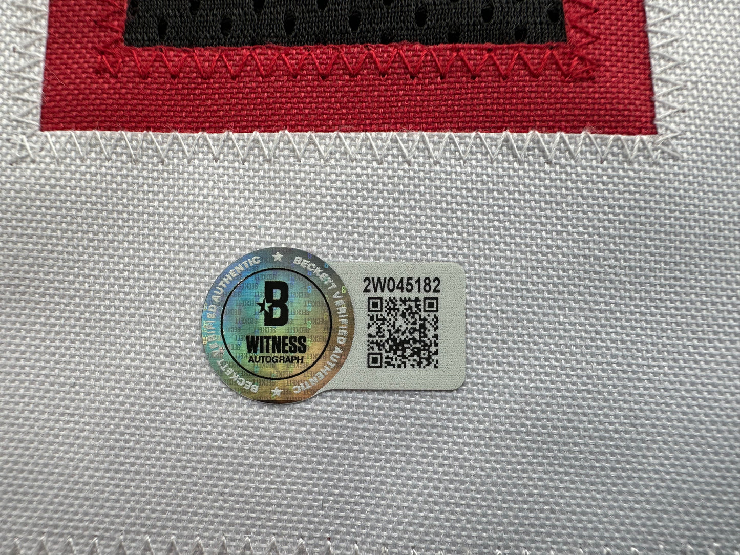 MICHAEL CRABTREE SIGNED RED AND BLACK JERSEY Texas Tech Raiders XL BAS