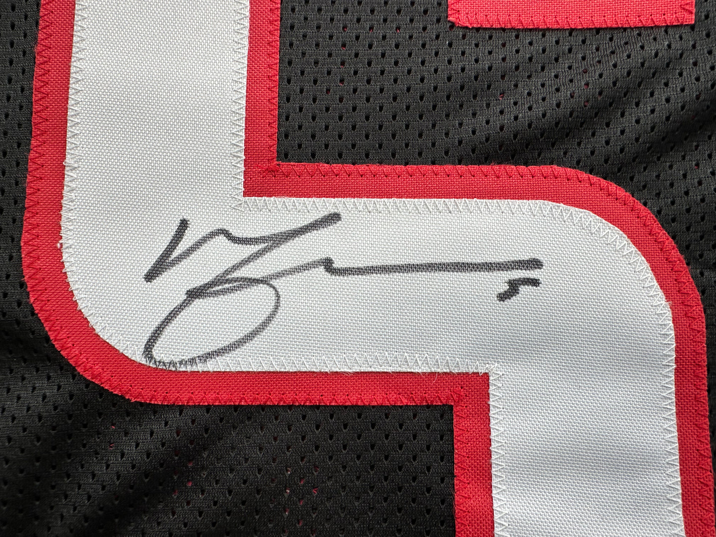 MICHAEL CRABTREE SIGNED RED AND BLACK JERSEY Texas Tech Raiders XL BAS