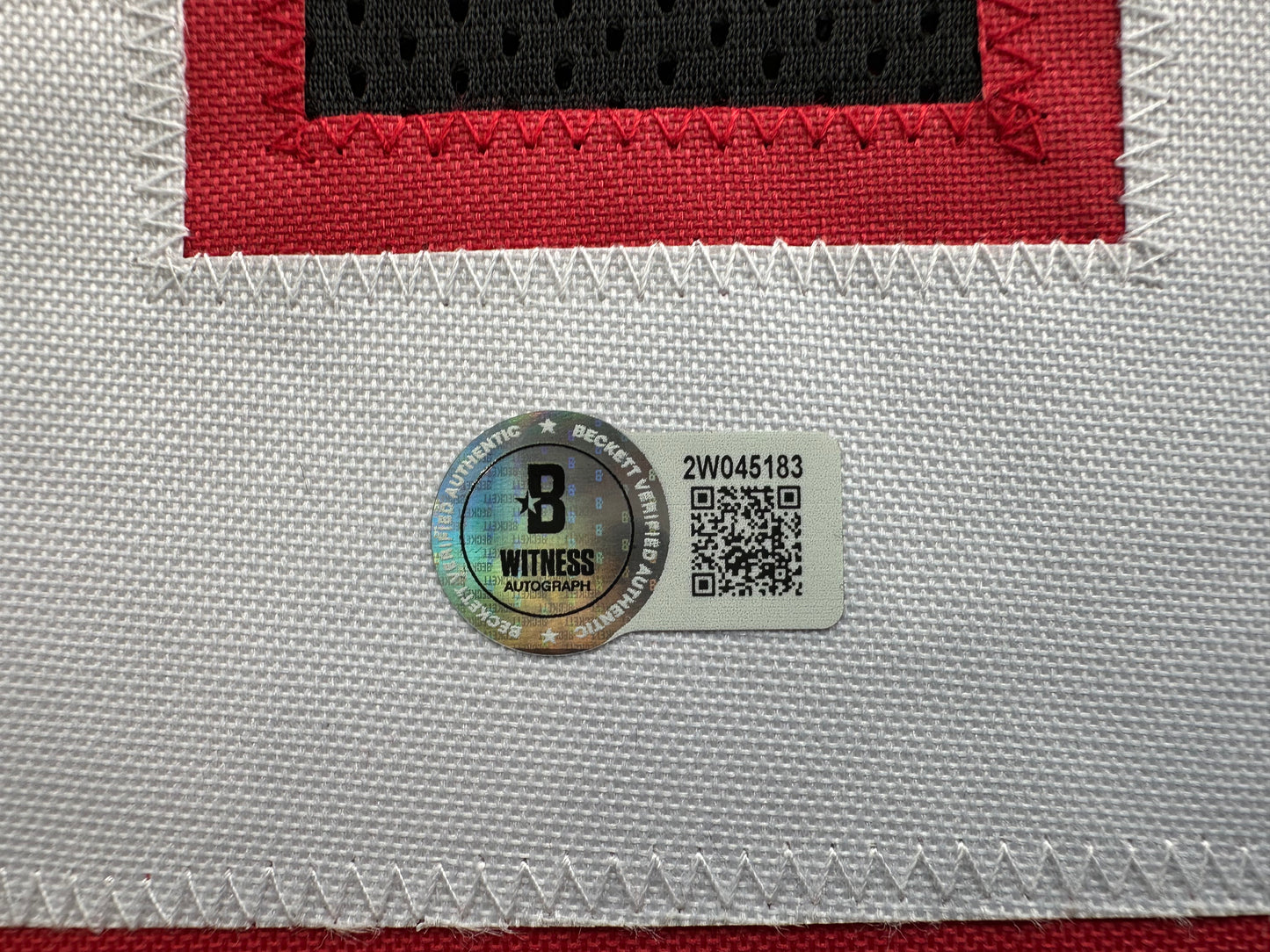 MICHAEL CRABTREE SIGNED RED AND BLACK JERSEY Texas Tech Raiders XL BAS