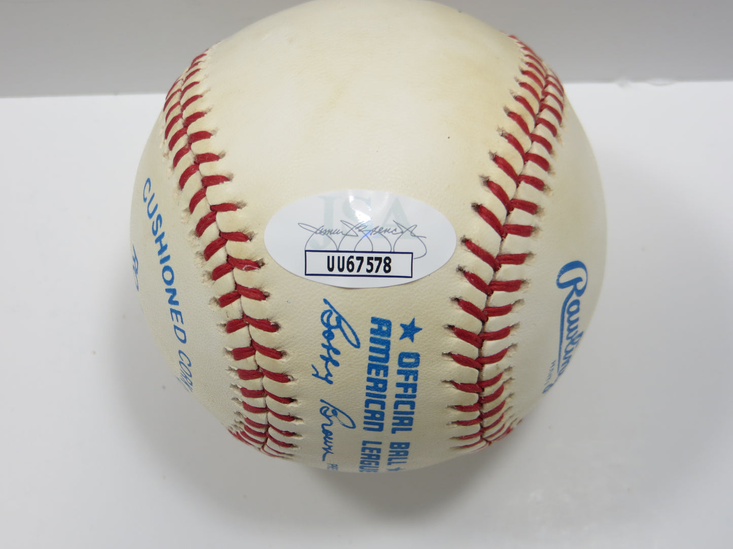 KEN GRIFFEY SR. and Jr. SIGNED Rawlings OAL Baseball SEATTLE MARINERS Reds JSA