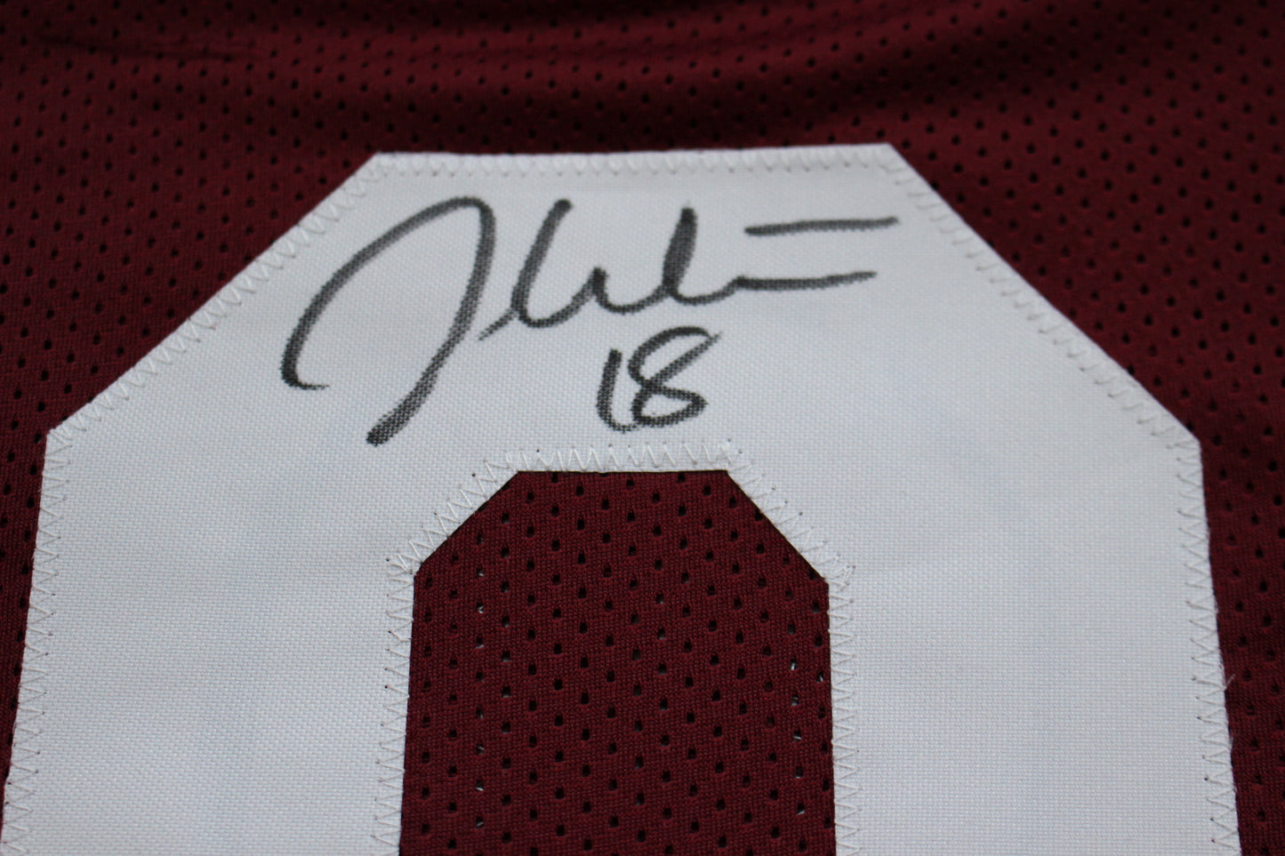 JASON WHITE OKLAHOMA OU SOONERS SIGNED JERSEY w/03 Heisman BAS COA
