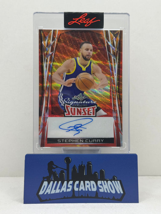 2025 Leaf Signature Series Sunset #SS-SC1 Stephen Curry Autograph 1/1