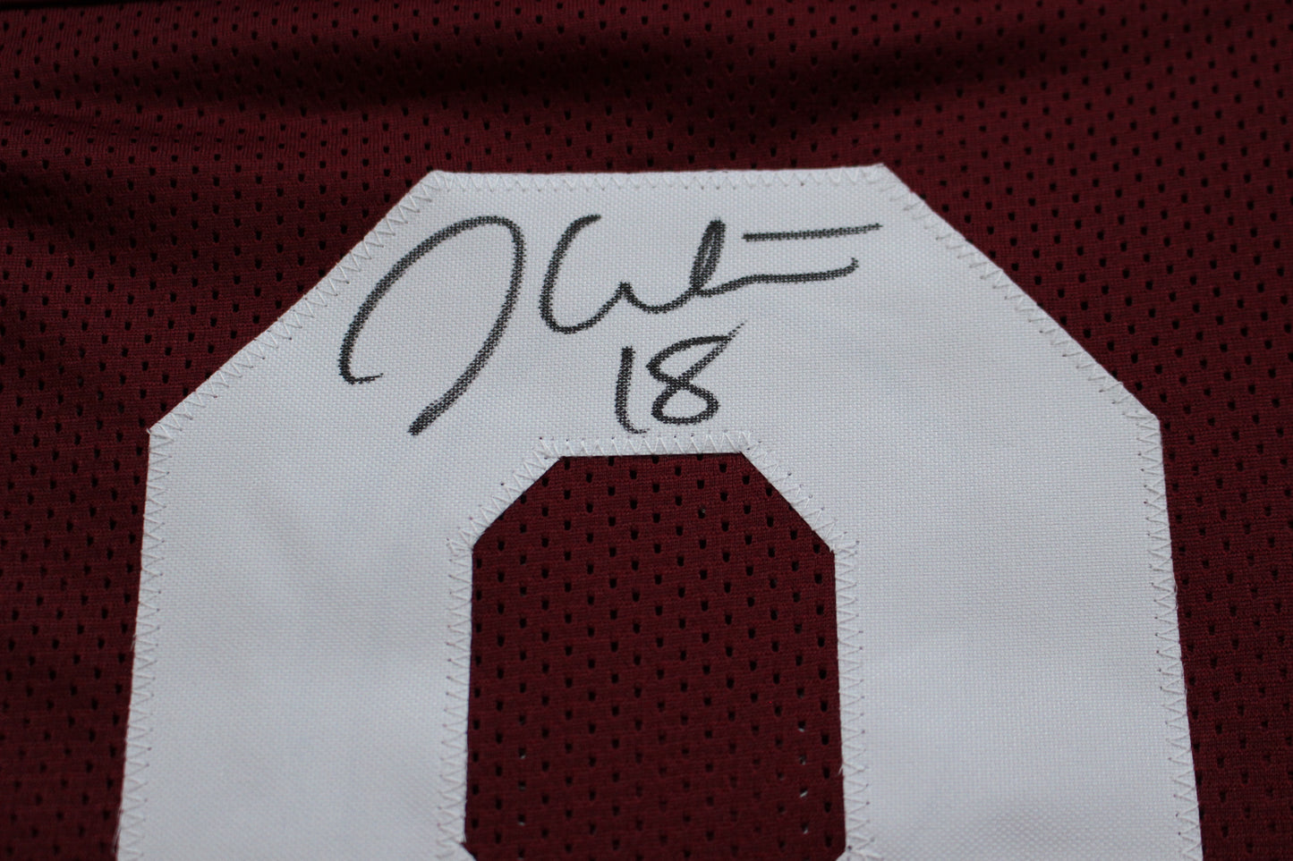 JASON WHITE OKLAHOMA OU SOONERS SIGNED JERSEY w/03 Heisman BAS COA