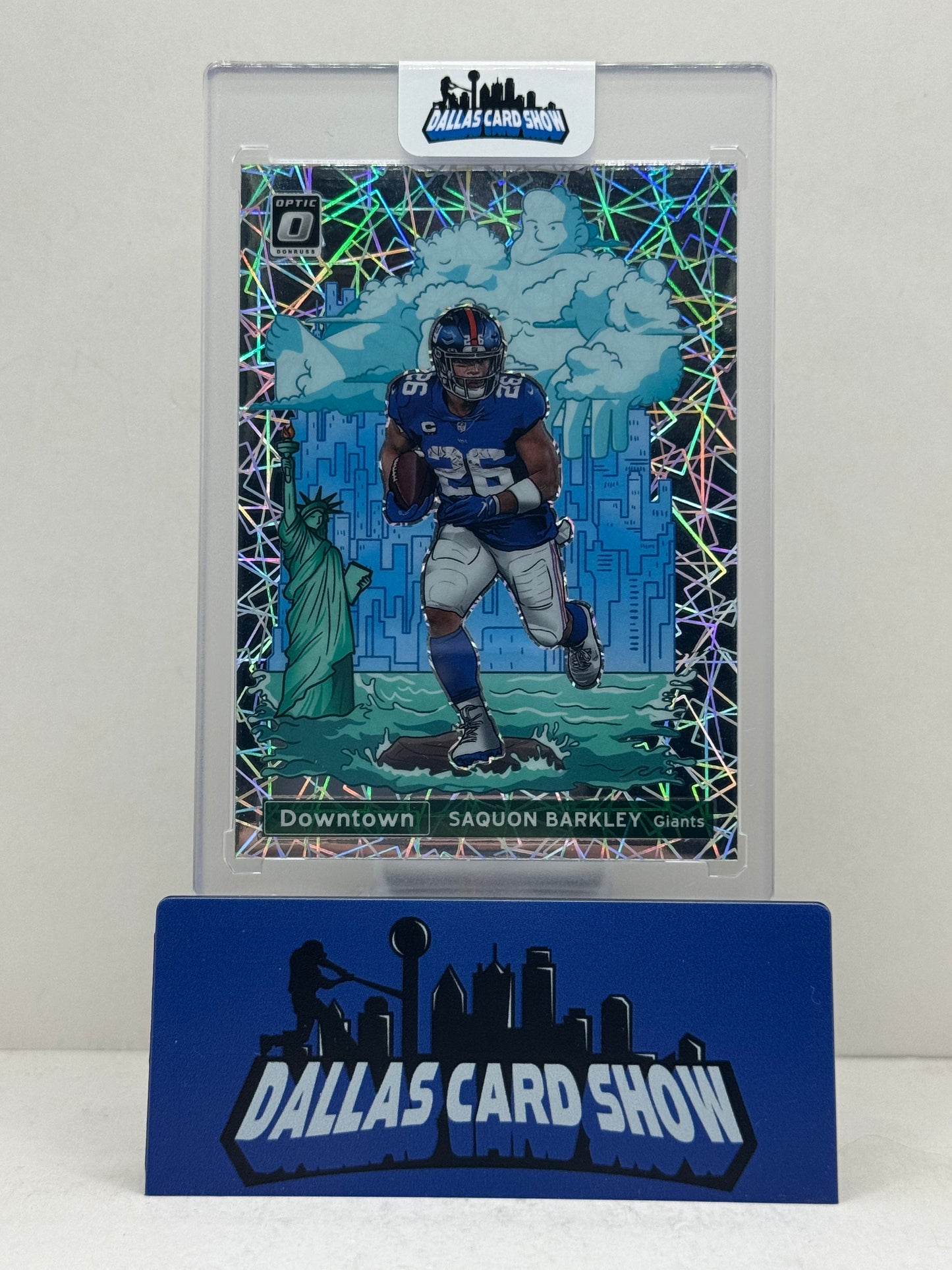 2021 Panini Optic #DT-6 Saquon Barkley Downtown SSP Eagles