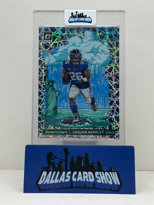 2021 Panini Optic #DT-6 Saquon Barkley Downtown SSP Eagles