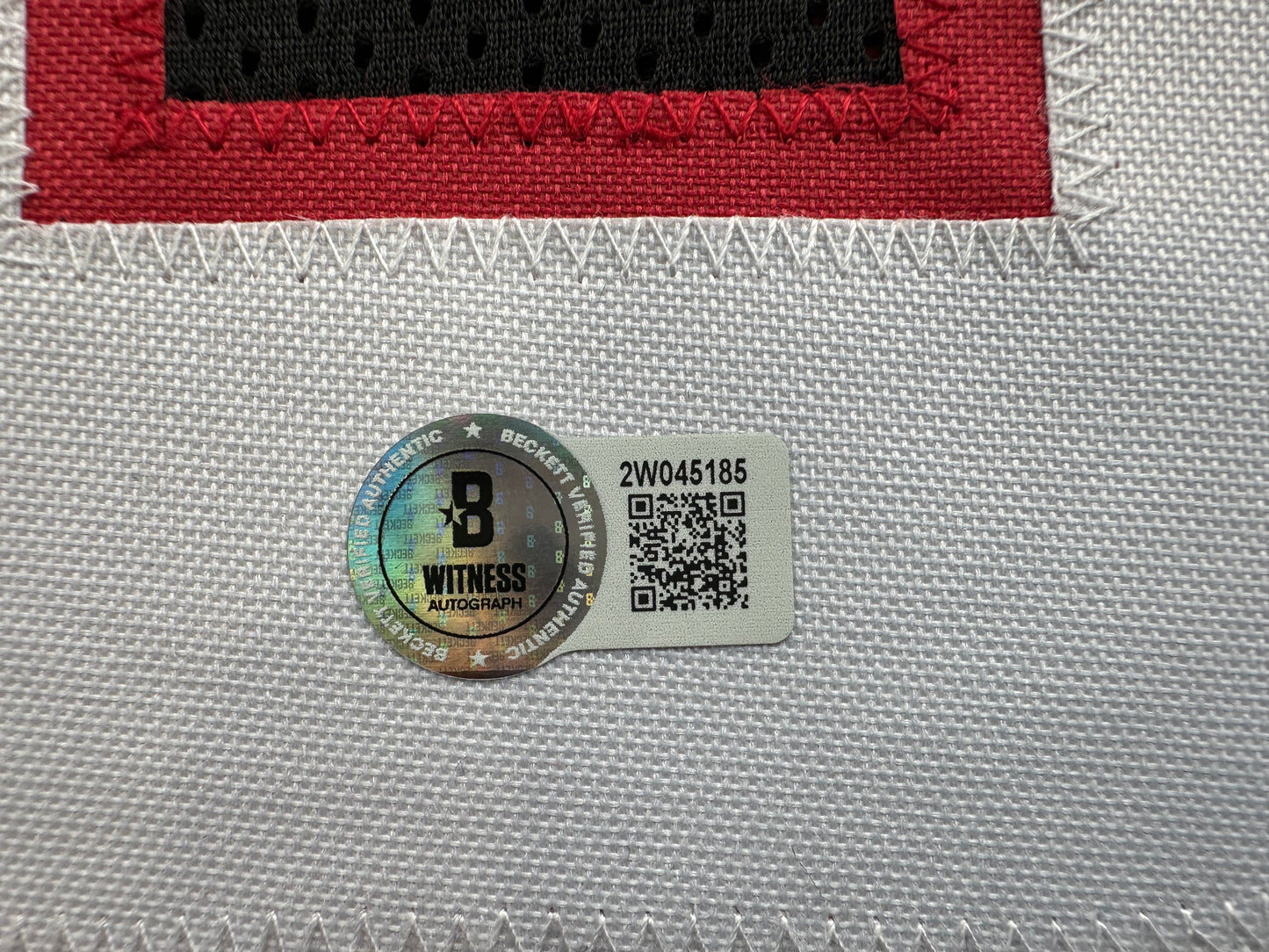 MICHAEL CRABTREE SIGNED RED AND BLACK JERSEY Texas Tech Raiders XL BAS