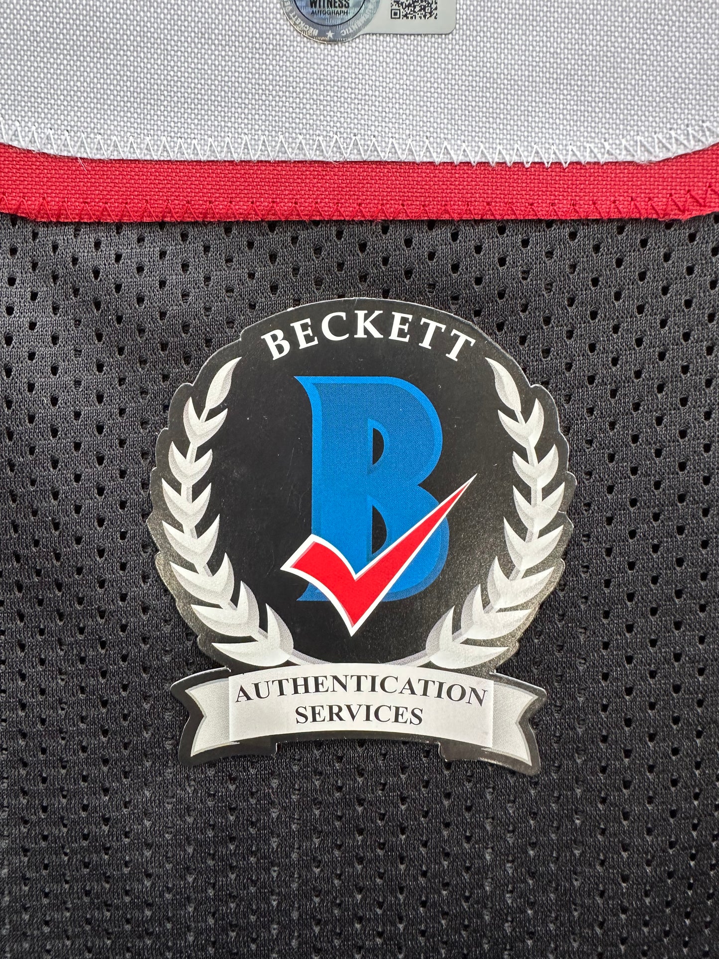 MICHAEL CRABTREE SIGNED RED AND BLACK JERSEY Texas Tech Raiders XL BAS