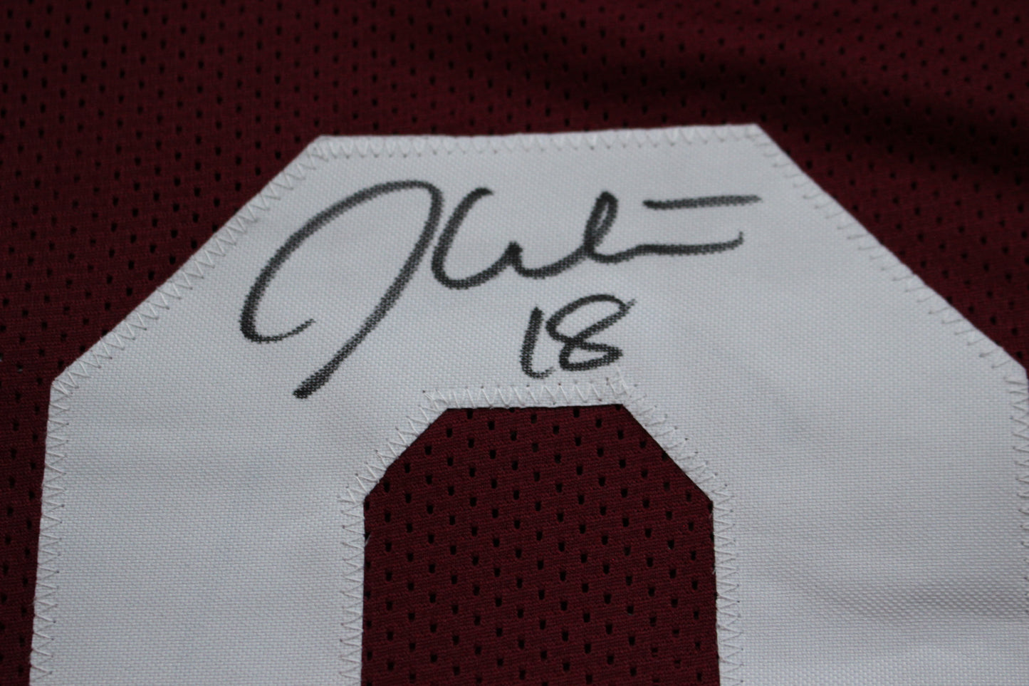 JASON WHITE OKLAHOMA OU SOONERS SIGNED JERSEY w/03 Heisman BAS COA