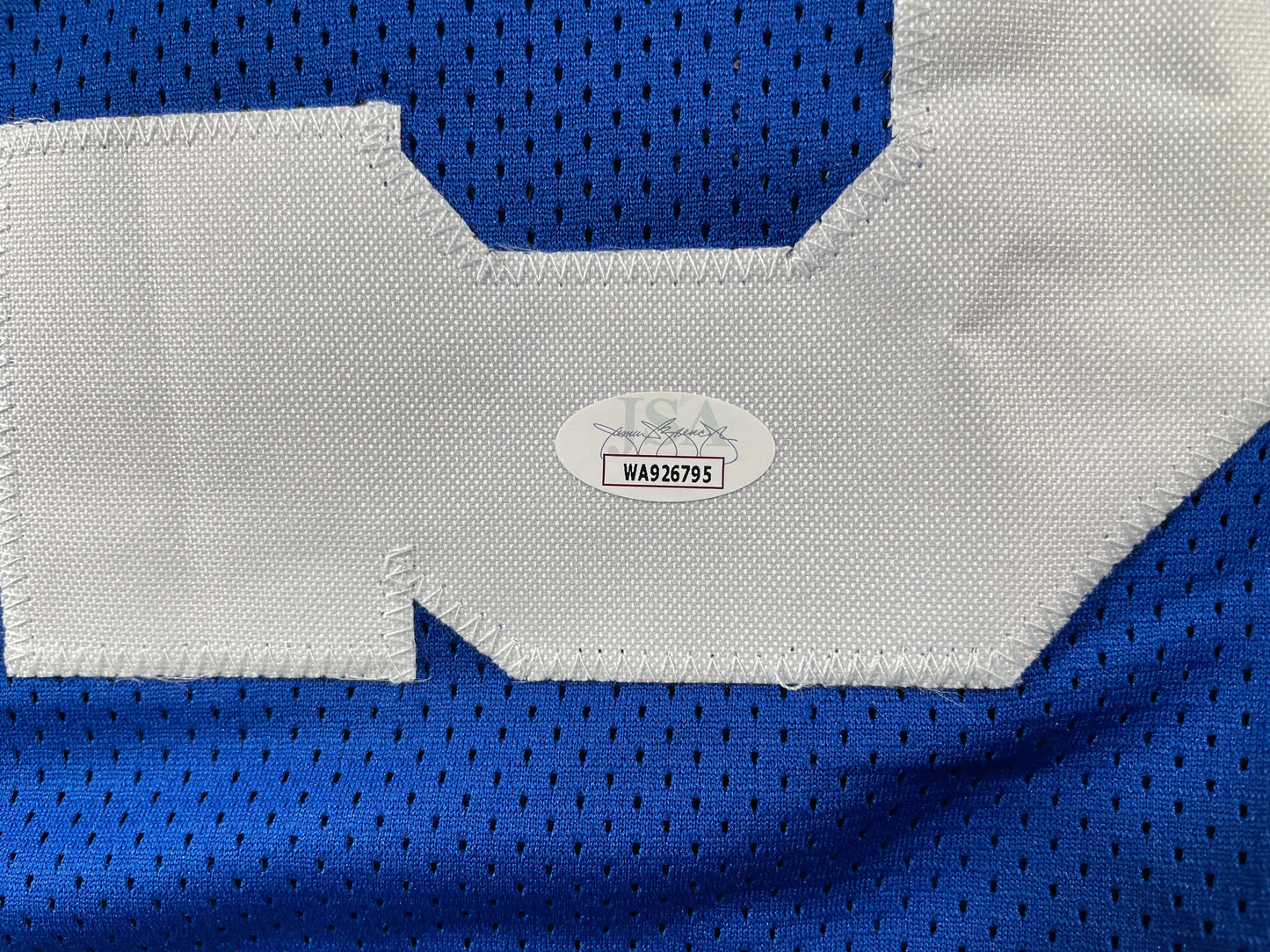 TONY DORSETT DALLAS COWBOYS SIGNED ROAD STAT JERSEY Pitt Panthers JSA