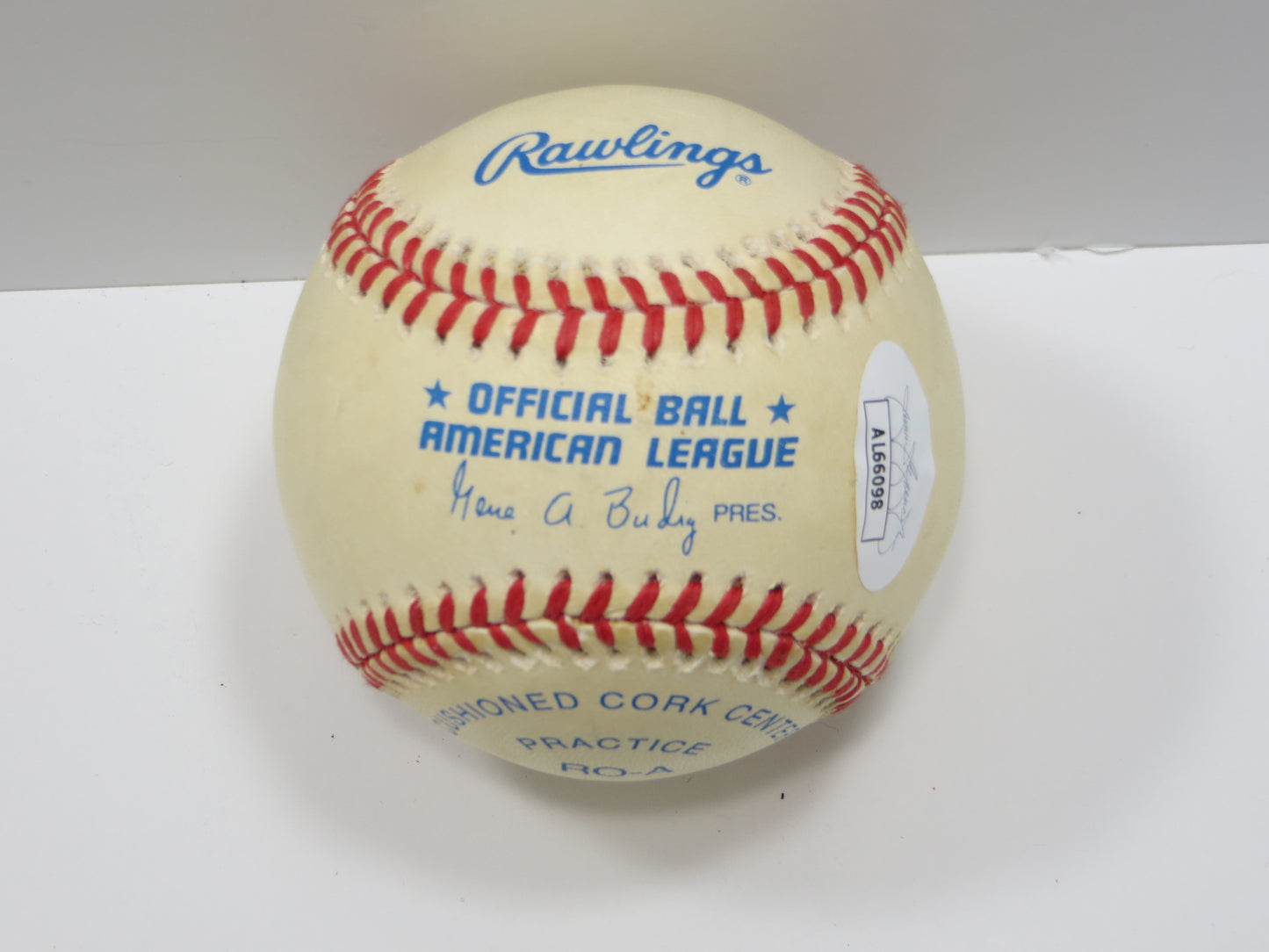BRIAN DAUBACH SIGNED Rawlings OAL Baseball RED SOX CARDINALS JSA