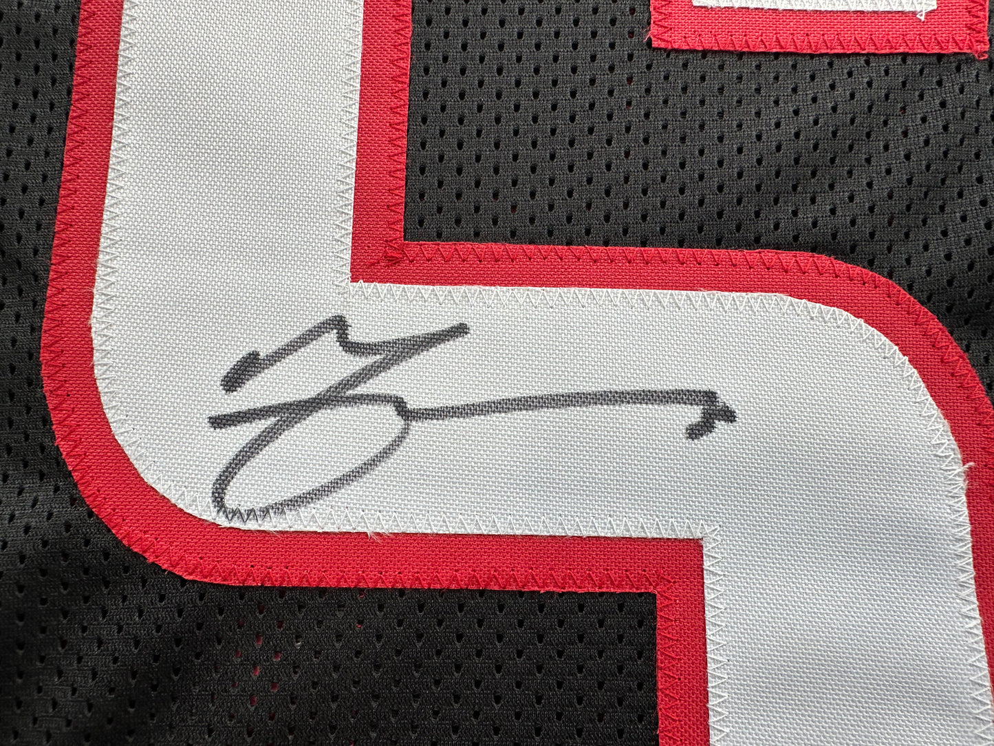 MICHAEL CRABTREE SIGNED RED AND BLACK JERSEY Texas Tech Raiders XL BAS