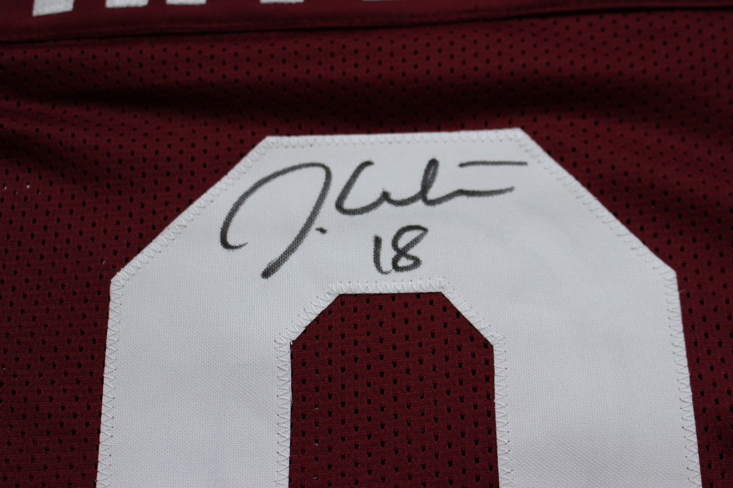 JASON WHITE OKLAHOMA SOONERS SIGNED JERSEY w/03 Heisman BAS COA