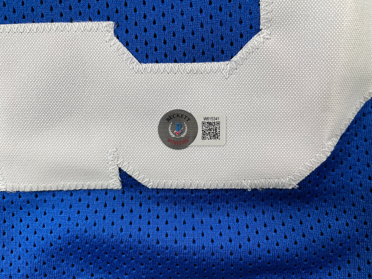 TONY DORSETT DALLAS COWBOYS SIGNED BLUE STAT JERSEY Pitt Panthers BAS COA