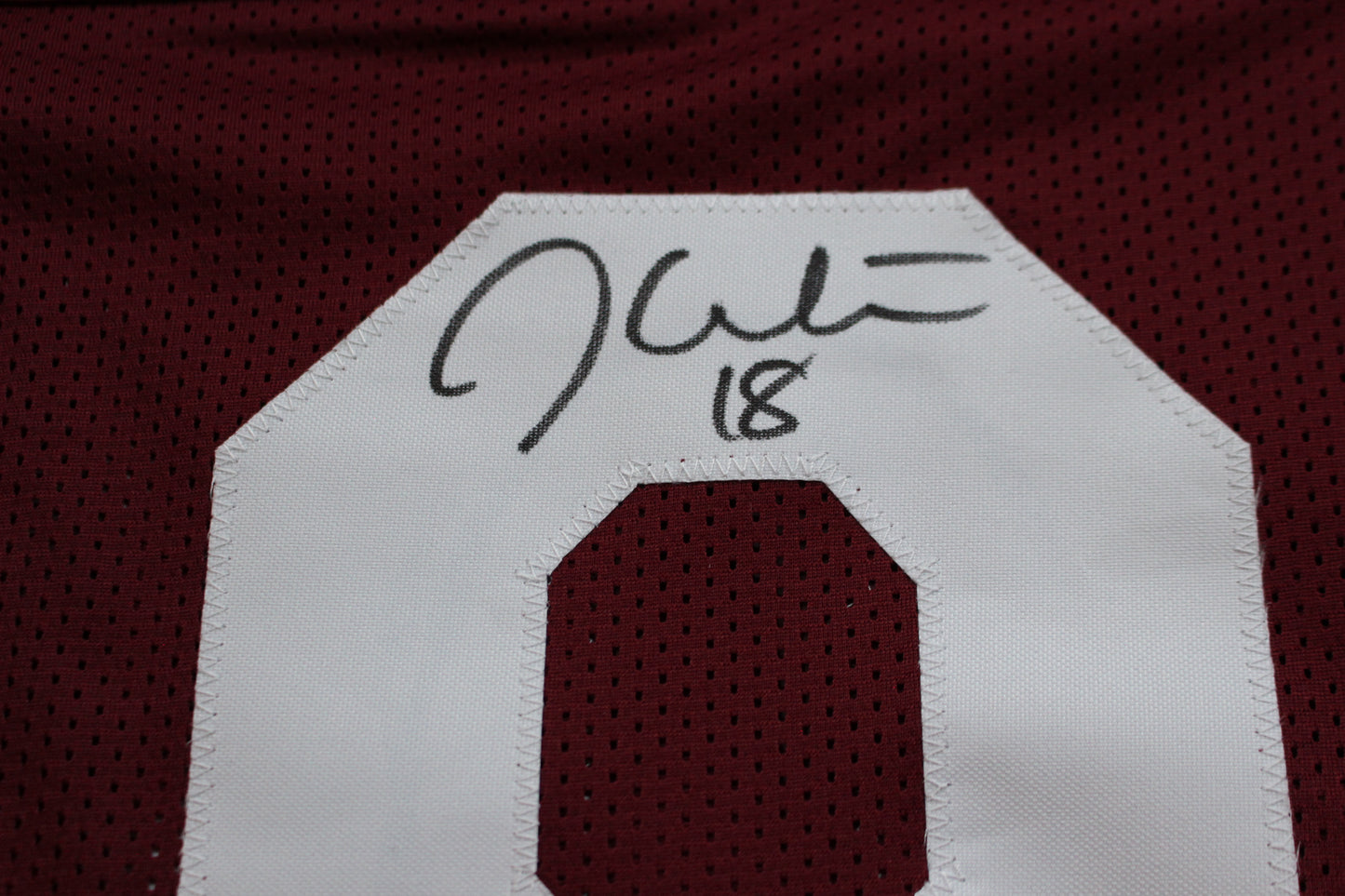 JASON WHITE OKLAHOMA SOONERS SIGNED JERSEY w/03 Heisman BAS COA