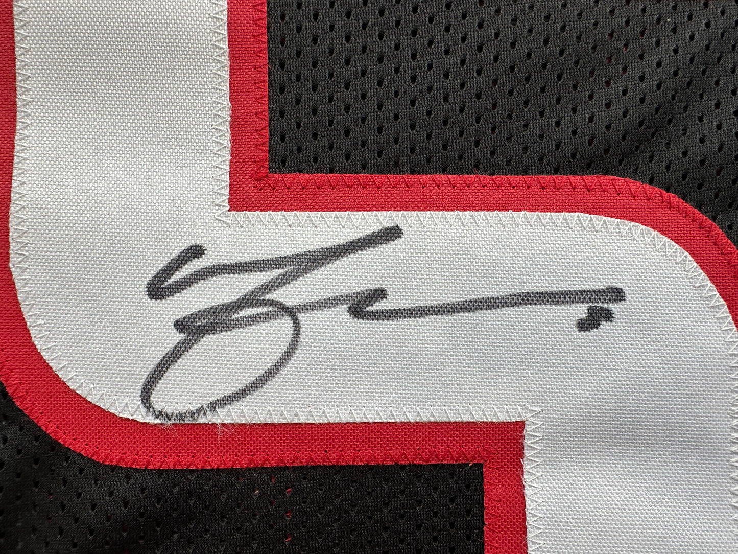 MICHAEL CRABTREE SIGNED RED AND BLACK JERSEY Texas Tech Raiders XL BAS