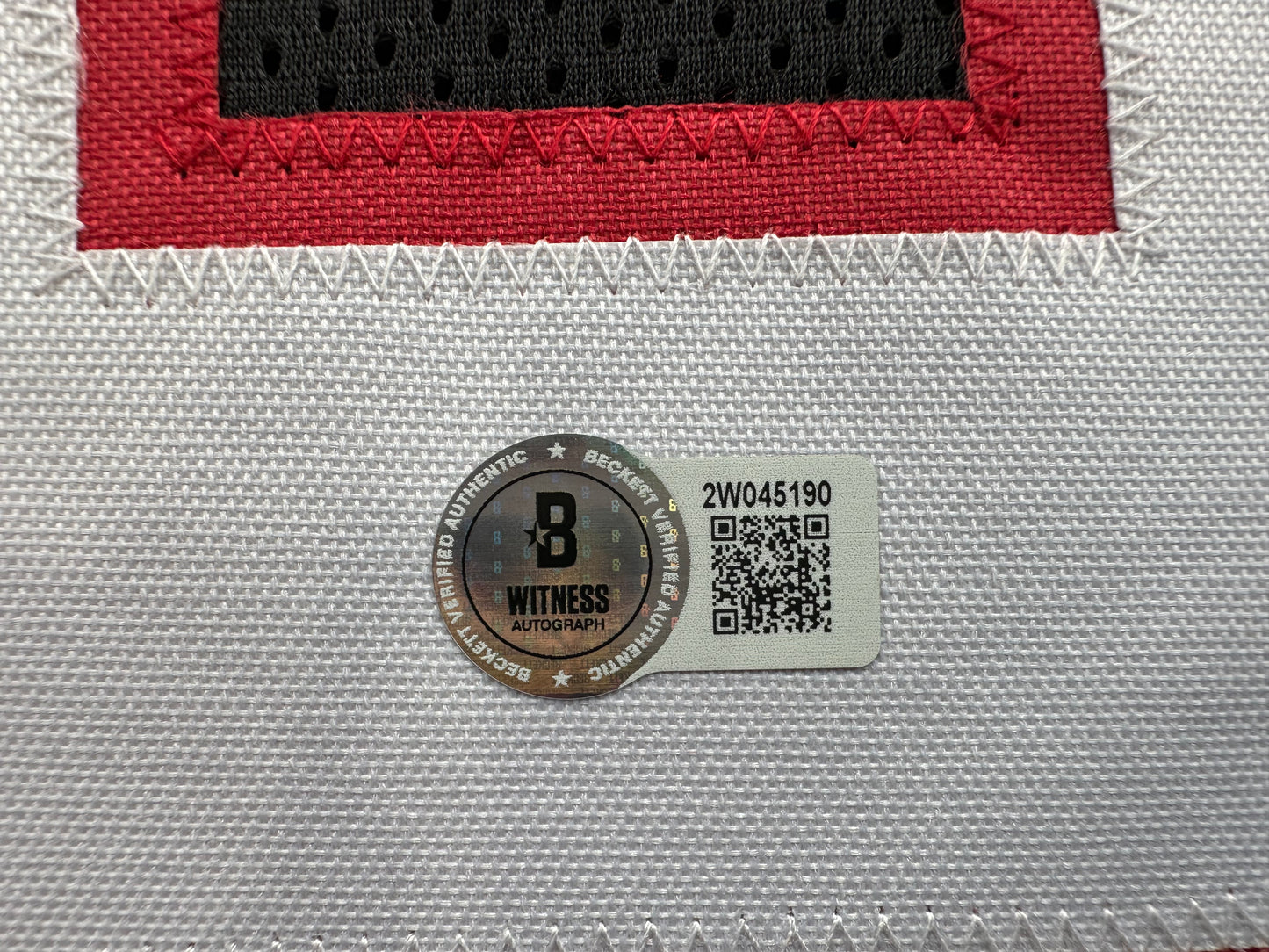 MICHAEL CRABTREE SIGNED RED AND BLACK JERSEY Texas Tech Raiders XL BAS