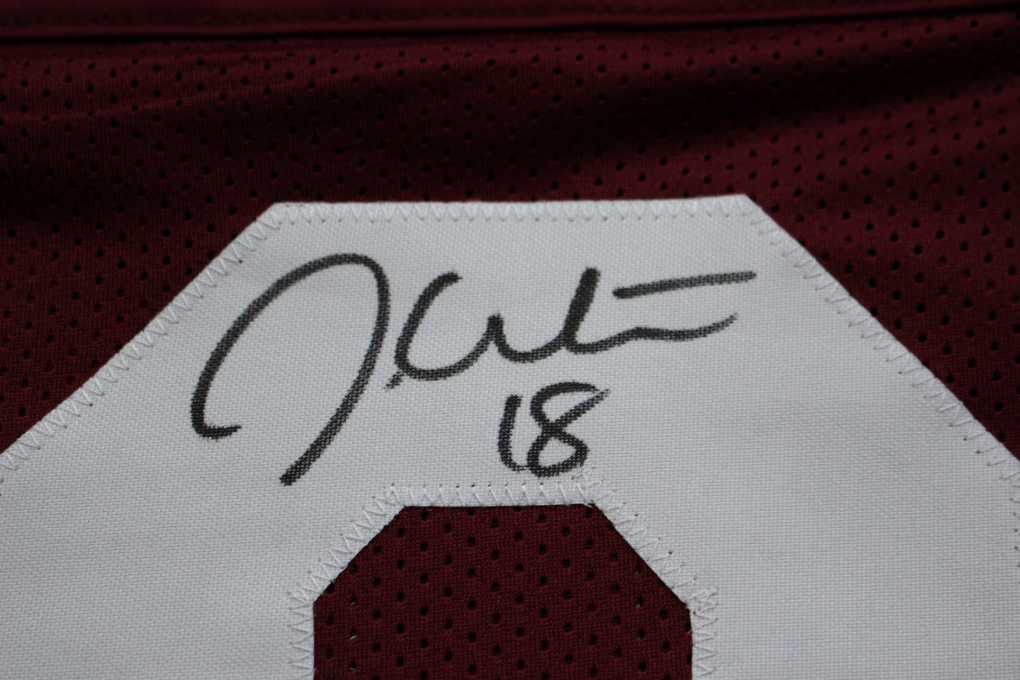 JASON WHITE OKLAHOMA SOONERS SIGNED JERSEY w/03 Heisman BAS COA