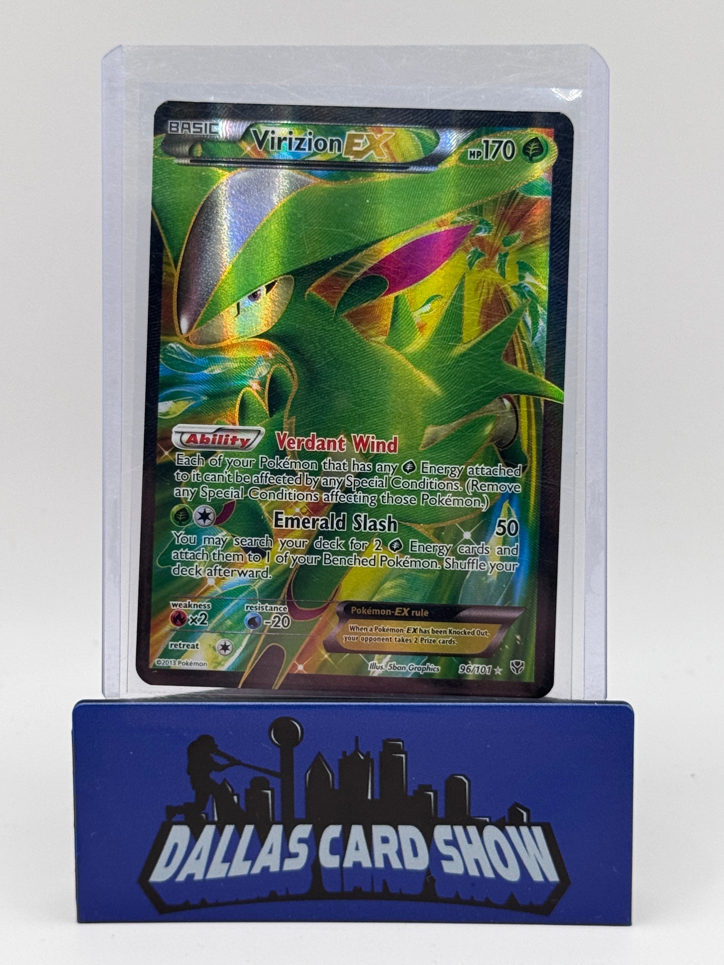 2013 Pokemon - Virizion EX (Full Art) - 96/101 Plasma Blast