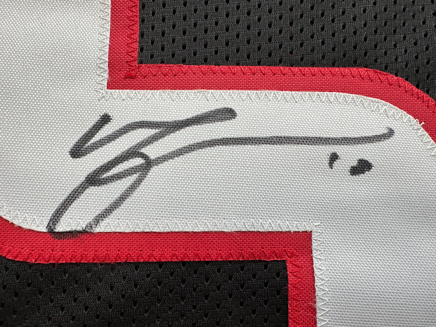 MICHAEL CRABTREE SIGNED RED AND BLACK JERSEY Texas Tech Raiders XL BAS