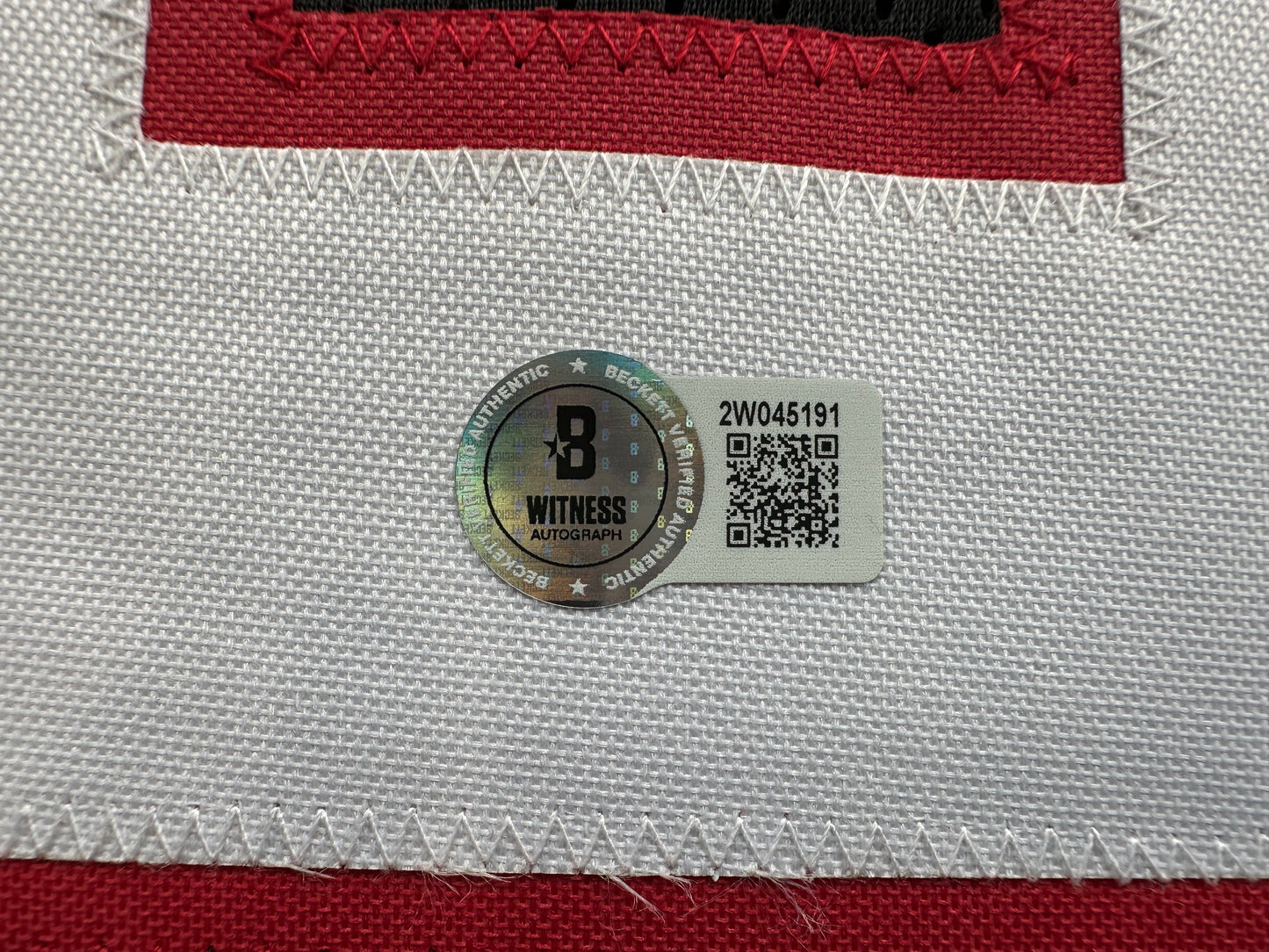 MICHAEL CRABTREE SIGNED RED AND BLACK JERSEY Texas Tech Raiders XL BAS