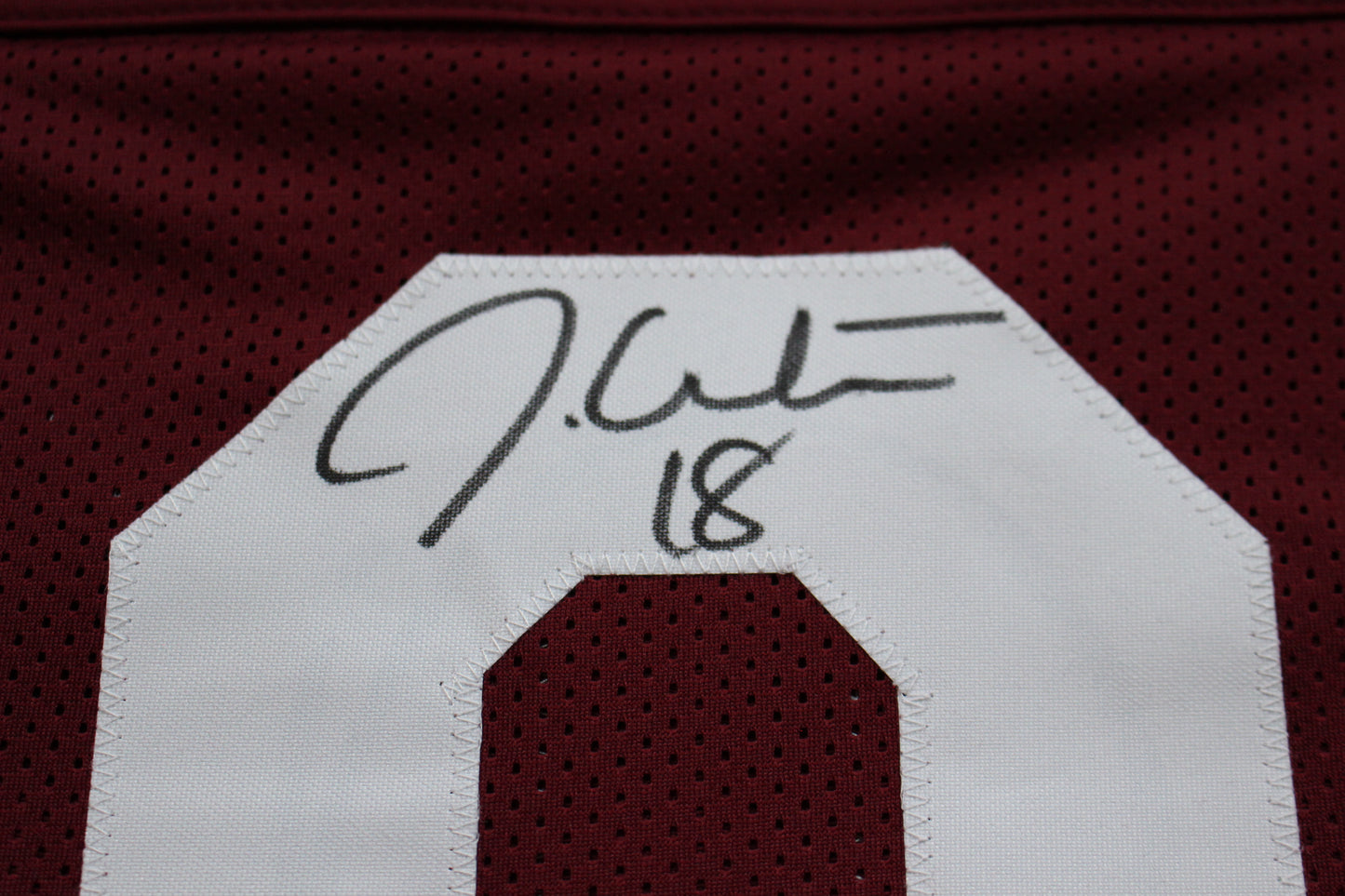 JASON WHITE OKLAHOMA SOONERS SIGNED JERSEY w/03 Heisman BAS COA