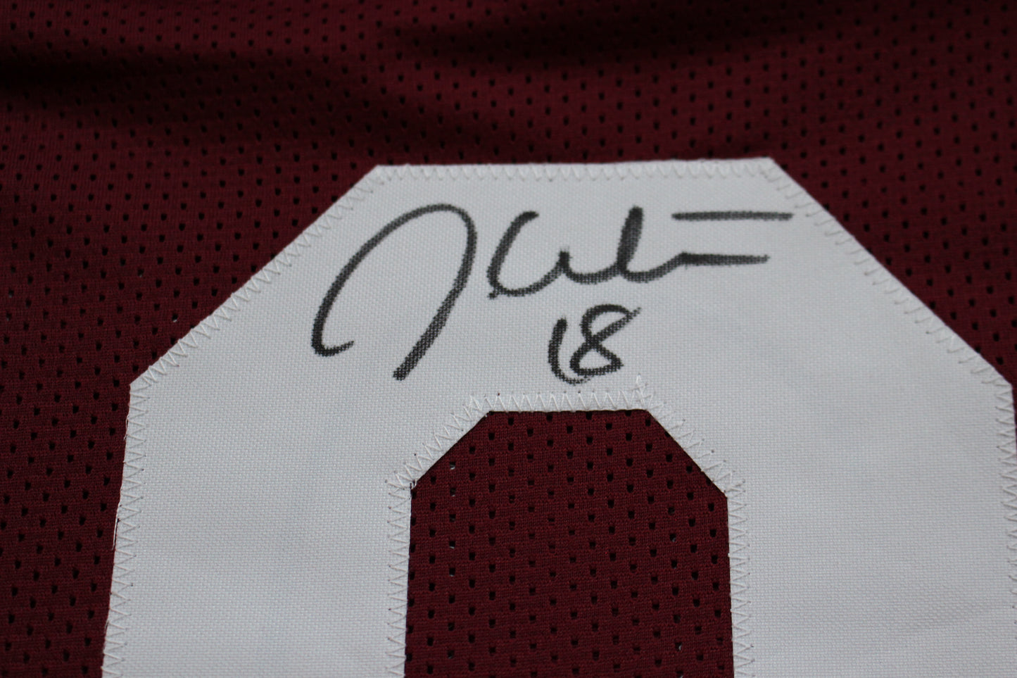 JASON WHITE OKLAHOMA SOONERS SIGNED JERSEY w/03 Heisman BAS COA