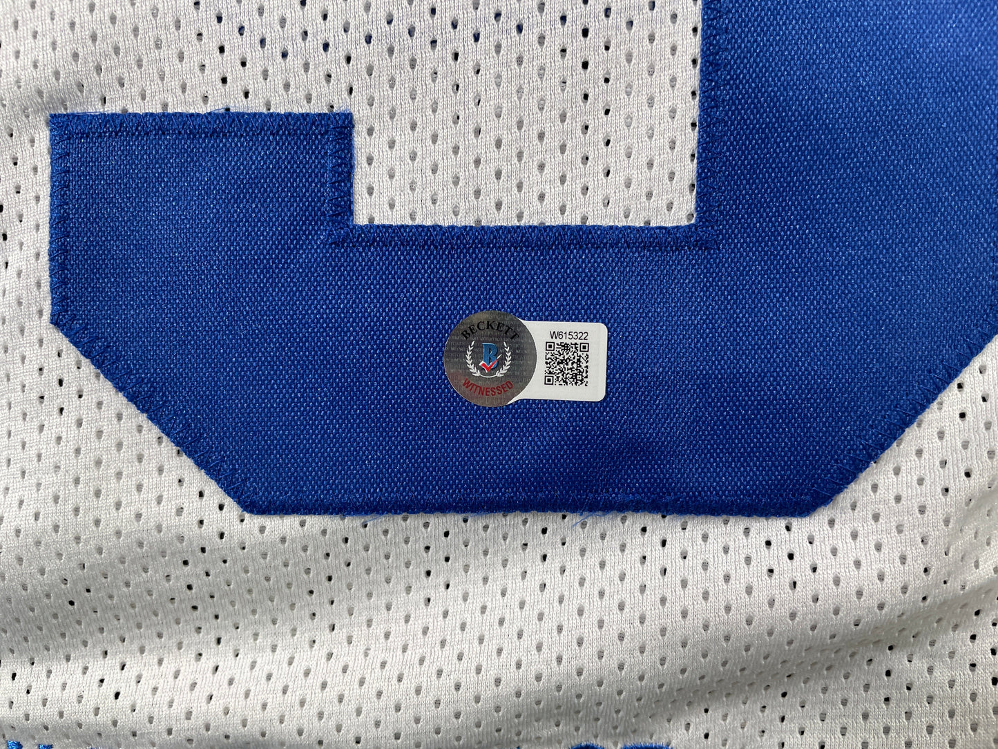 TONY DORSETT DALLAS COWBOYS SIGNED HOME STAT JERSEY Pitt Panthers BAS