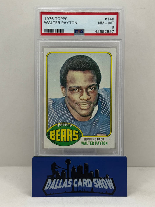 1976 Topps #148 Walter Payton Rookie RC PSA 8