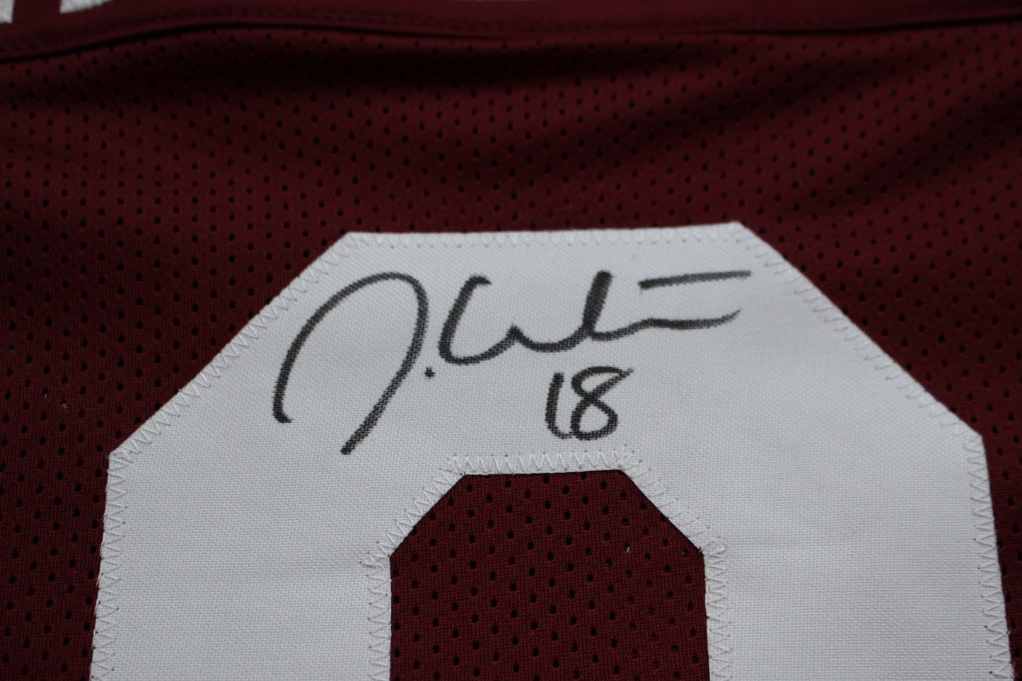 JASON WHITE OKLAHOMA SOONERS SIGNED JERSEY w/03 Heisman BAS COA