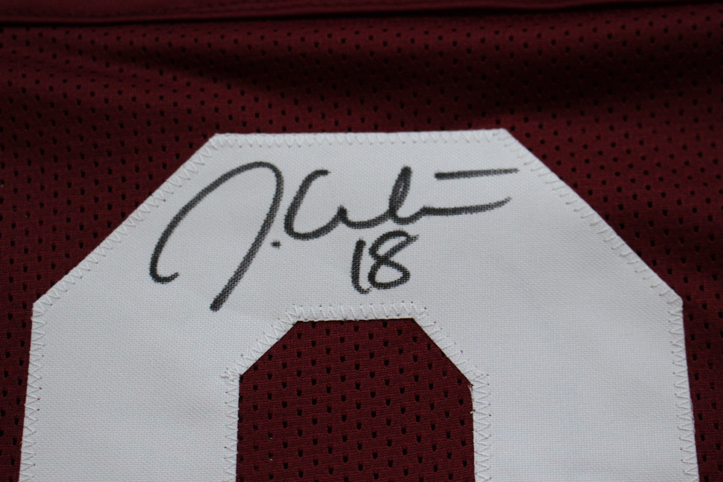JASON WHITE OKLAHOMA SOONERS SIGNED JERSEY w/03 Heisman BAS COA