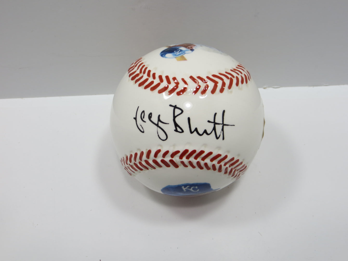 GEORGE BRETT SIGNED Official Ceramic Baseball Gartlan John Martin KC Royals JSA