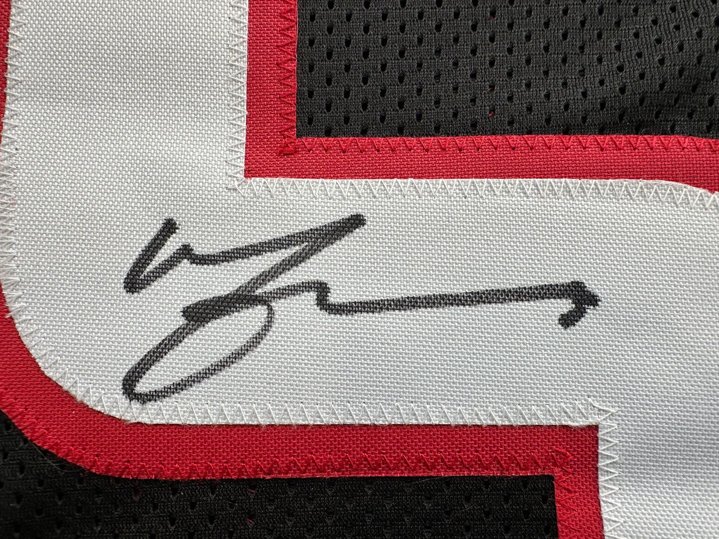 MICHAEL CRABTREE SIGNED RED AND BLACK JERSEY Texas Tech Raiders XL BAS