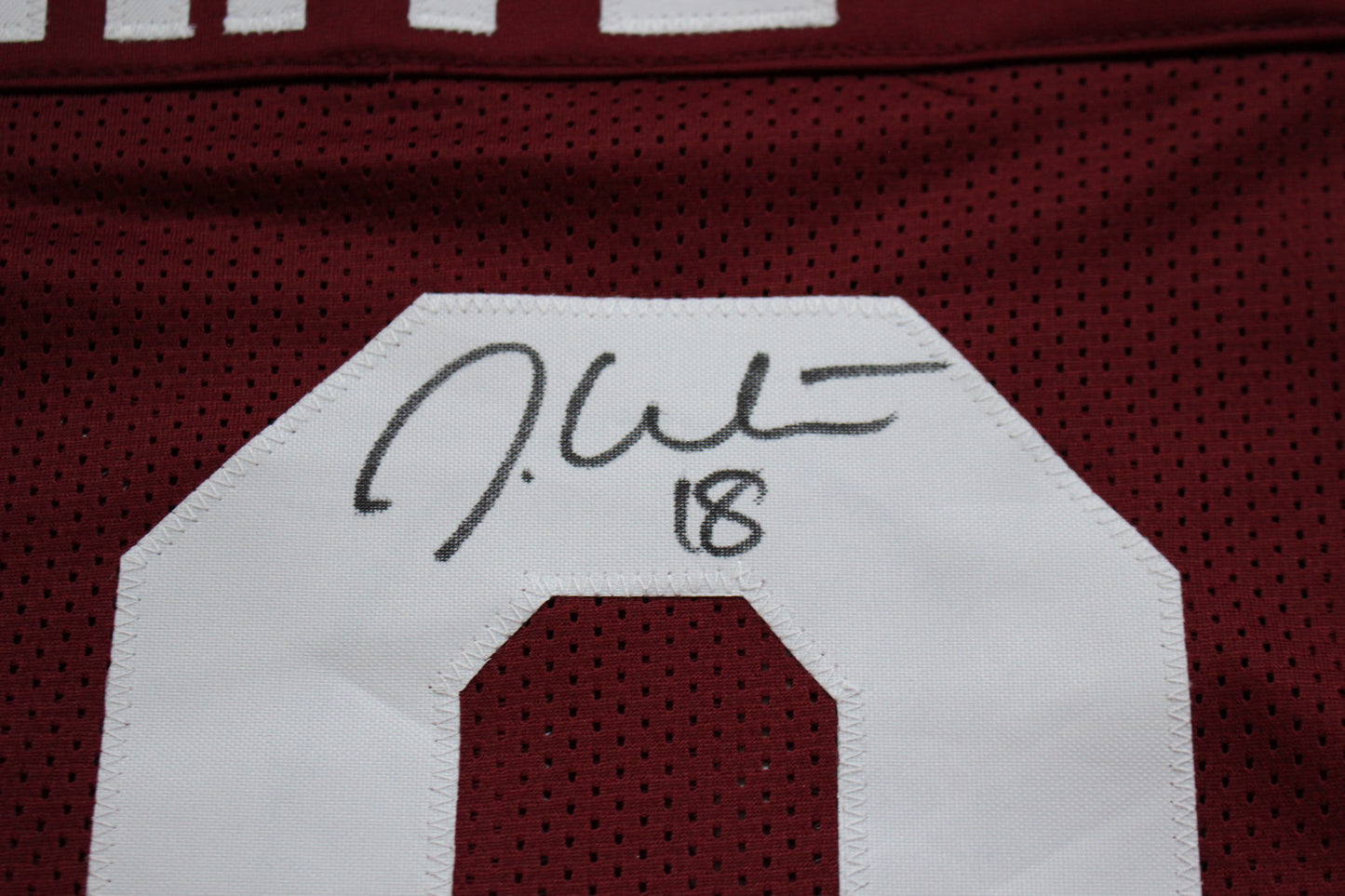 JASON WHITE OKLAHOMA SOONERS SIGNED JERSEY w/03 Heisman BAS COA