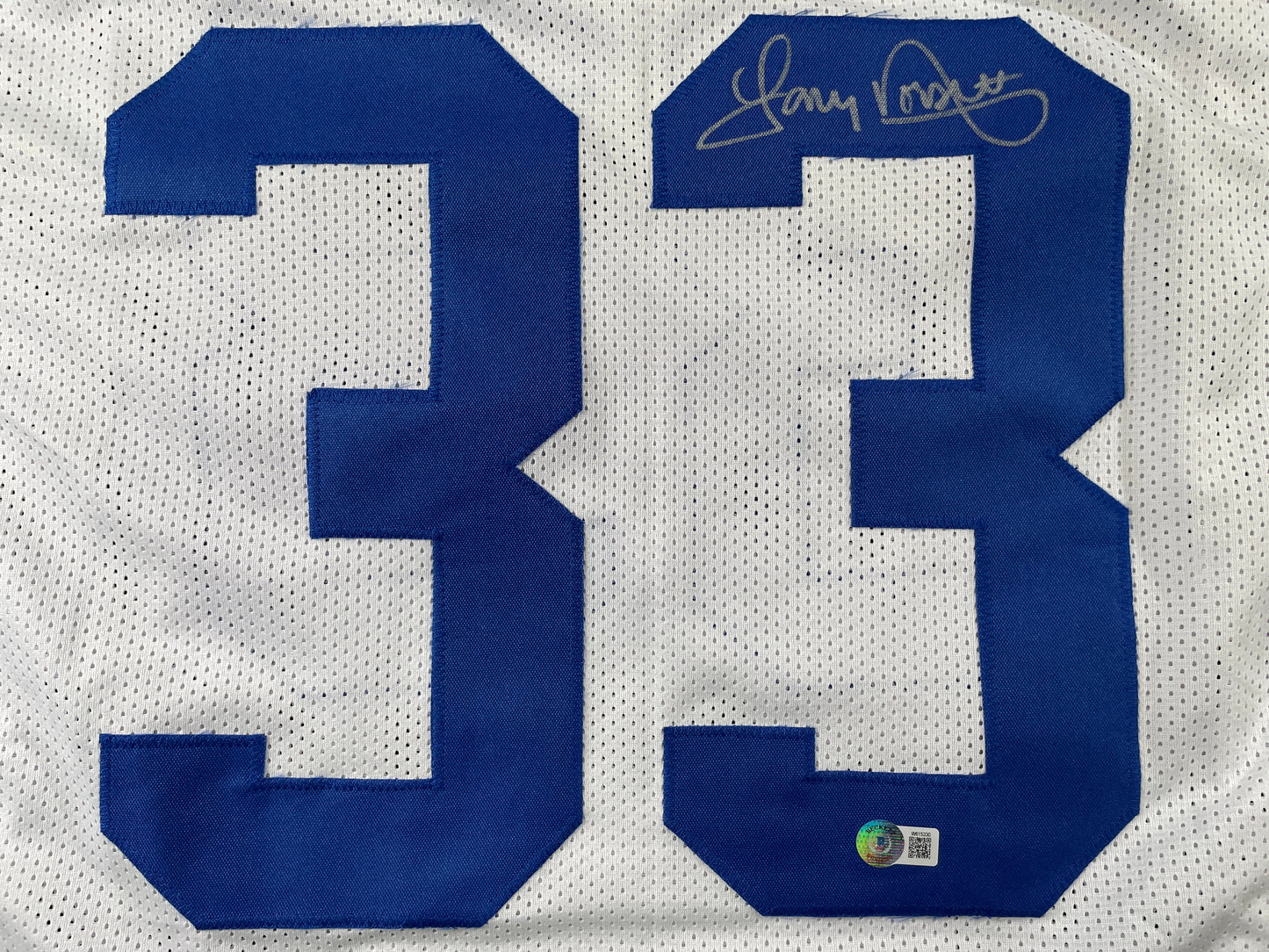 TONY DORSETT DALLAS COWBOYS SIGNED HOME JERSEY Pitt Panthers BAS COA