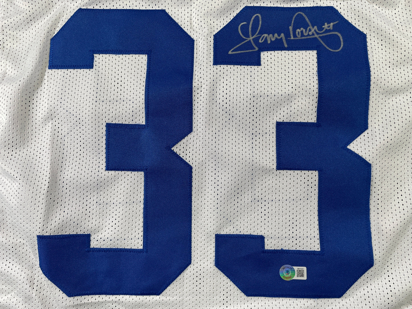 TONY DORSETT DALLAS COWBOYS SIGNED HOME JERSEY Pitt Panthers BAS COA