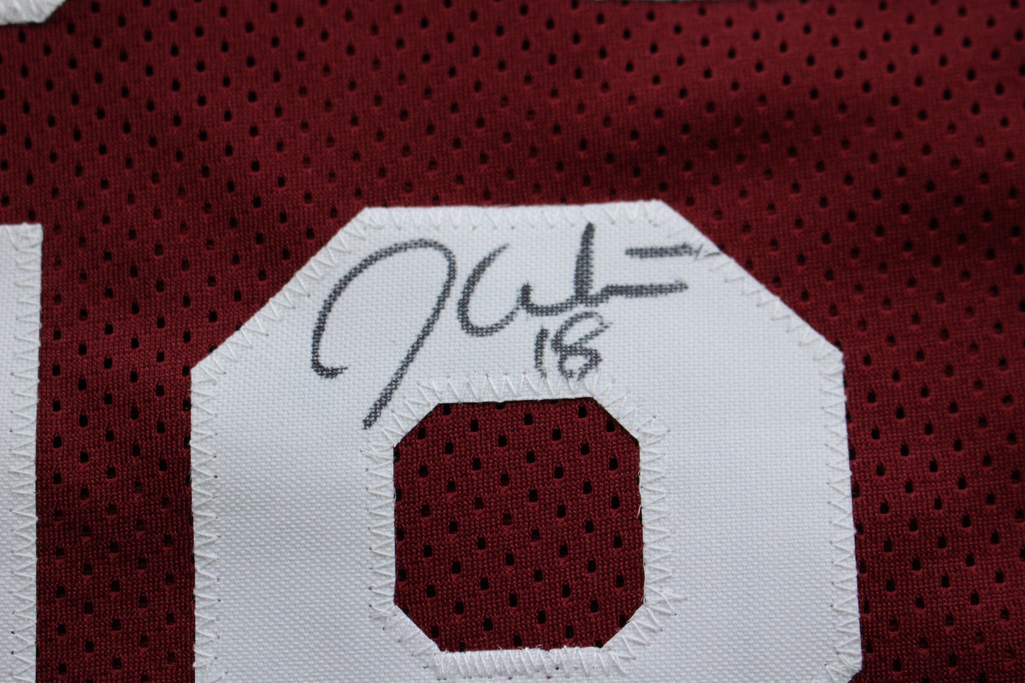 STEVE OWENS BILLY SIMS JASON WHITE SIGNED OU SOONERS HEISMAN JERSEY BAS