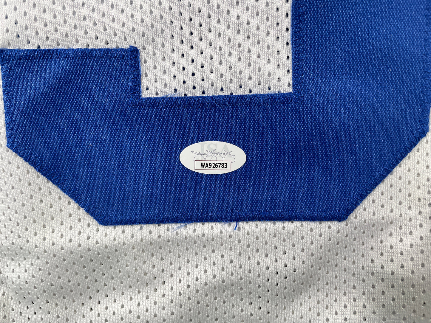 TONY DORSETT DALLAS COWBOYS SIGNED HOME STAT JERSEY Pitt Panthers JSA