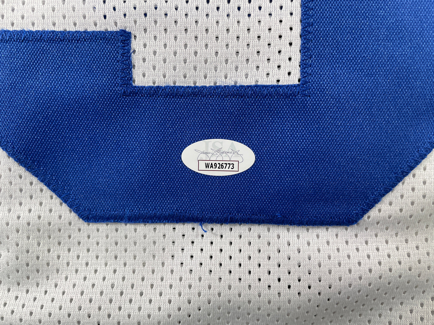 TONY DORSETT DALLAS COWBOYS SIGNED HOME STAT JERSEY Pitt Panthers JSA
