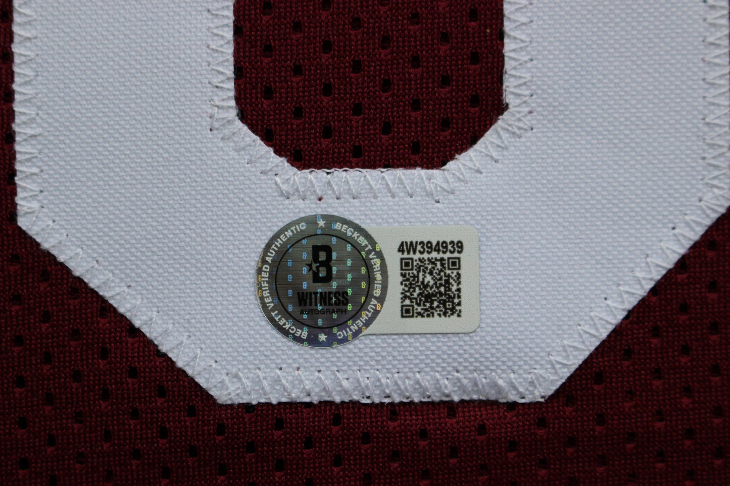 STEVE OWENS BILLY SIMS JASON WHITE SIGNED OU SOONERS HEISMAN JERSEY BAS