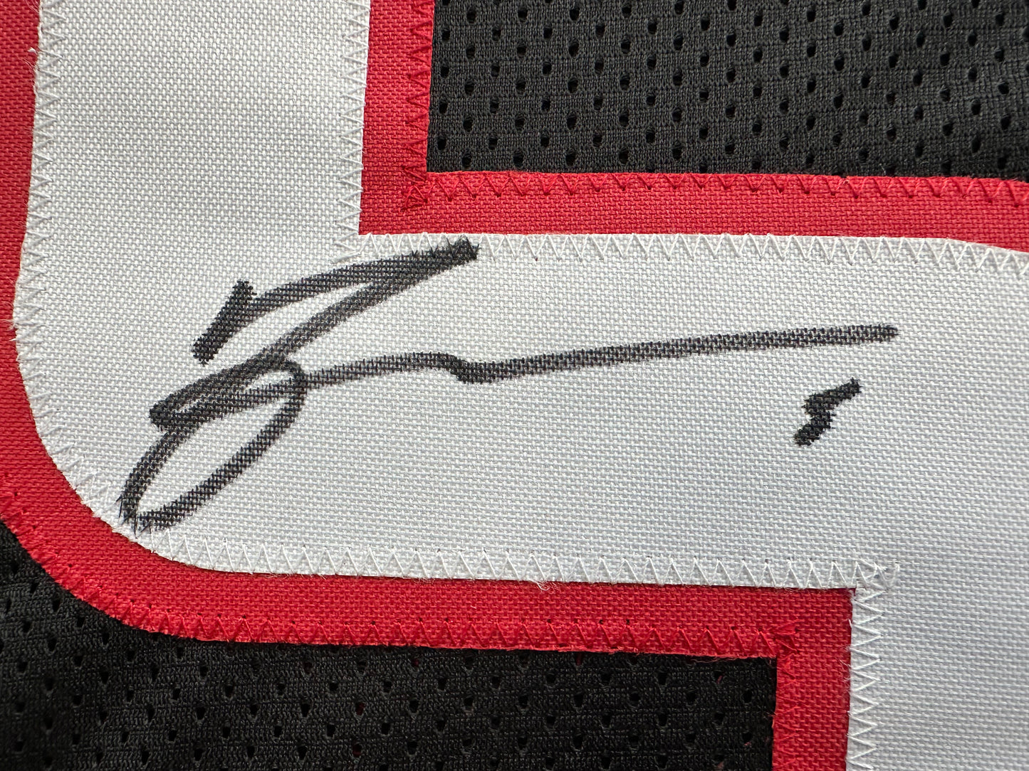 MICHAEL CRABTREE SIGNED RED AND BLACK JERSEY Texas Tech Raiders XL BAS