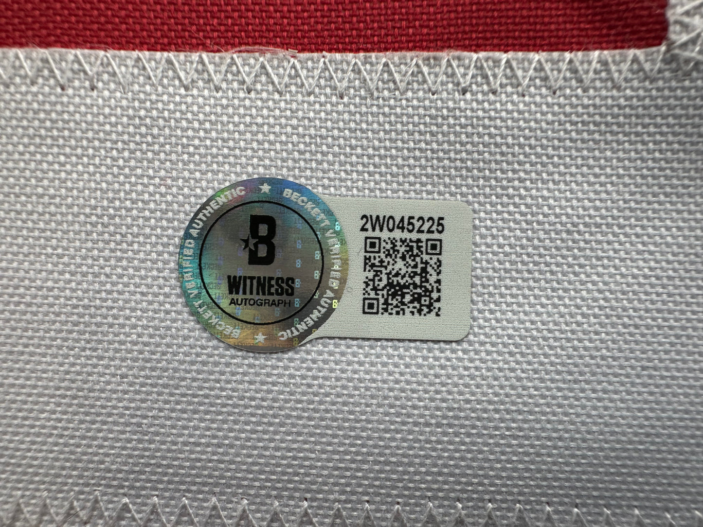 MICHAEL CRABTREE SIGNED RED AND BLACK JERSEY Texas Tech Raiders XL BAS